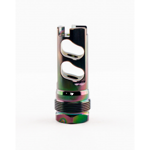 Rearden MFG 10060 DPB, 1/2x28 Threads, .375 Bore, Rainbow Finish, Square Shoulder