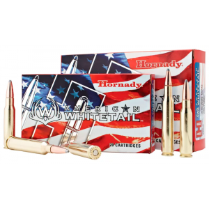 HORNADY 82044 American Whitetail 300 Win Mag 180 Gr Interlock Spire Point 20 Bx/ 10 Cs