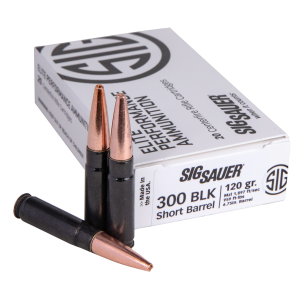 Sig Sauer E300H1SBR20 Elite Copper Duty 300 Blackout 120gr Copper Solid Ammunition