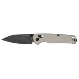 Kershaw 6105BLK Bel Air  3 Folding Reverse Tanto Plain Blackwash CPM MagnaCut Steel Blade, Black Aluminum Handle