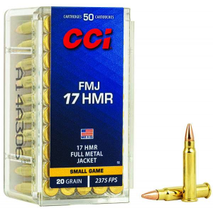 CCI 0055 Gamepoint 17 Hmr 20 Gr Full Metal Jacket (fmj) 50 Bx/ 40 Cs