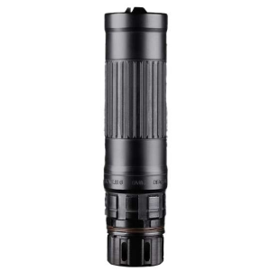 Dead Air LZ6KMBLK Lazarus 6 6mm/5.56/.223 KeyMo 1/2-28 Black Suppressor