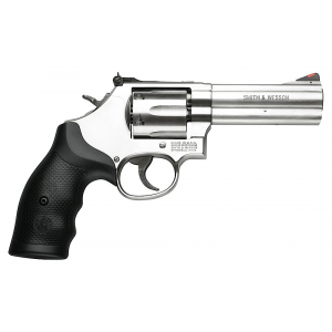 SMITH & Wesson 164222 686 357 Mag 6 Round 4.13 Stainless Steel Black Synthetic Grip