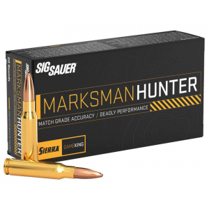 Sig Sauer E65CMGK13020 Marksman Hunter  6.5Creedmoor 130gr 20 Per Box/10 Case