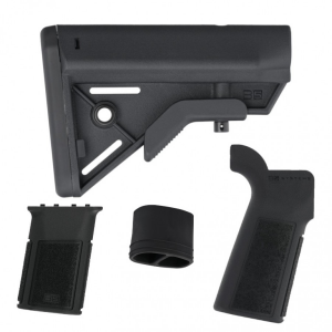 B5 Systems KIT-1647 Black Kit (Bravo Stock, P-23 Pistol Grip, Vertical Grip - MLOK, and Grip Plug)
