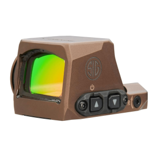 Sig Sauer SORX1202 Romeo-X Compact Circle Dot Reticle, FDE, Fits P365 and, All Shield RMSc Footprints