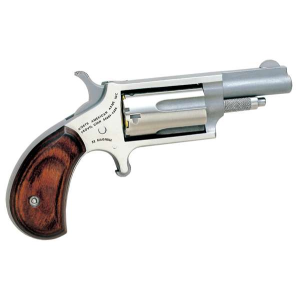 NAA 22MC Mini-Revolver Single 22 LR/22 Mag 1.63 5 Rd Rosewood Grip Stainless Steel