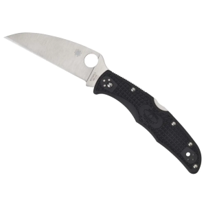 Spyderco C10FPWCBK Endura 4 Wharncliffe Folding Knife 3.78 VG10 Satin Plain Blade, Black FRN Handles, Lockback