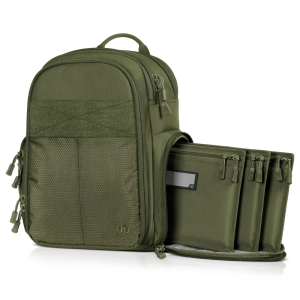 Savior Equipment BP-CPSEMA-WS-OG Compact S.E.M.A Bacpack w/ 3 Pistol Rugs, OD Green
