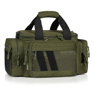 Savior Equipment RA-3GUN-WS-OG Specialist Range Bag w/ 3 Pistol Rugs, 6 Slot Mag Panel, OD Green