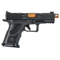 ZEV OZ9CCPTBBRZTH OZ9 Compact 9mm Luger 19+1 Black Polymer Grip Bronze Barrel Threaded