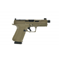 Shadow Systems SS1022 MR920 9mm FDE Elite Slide, FDE Frame, Optic Cut, Spiral Black Threaded Barrel 15 Round 4.5 Green Tritium