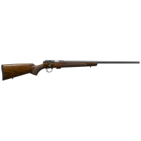 CZ 02312 CZ 457 American 17 HMR 24 Turkish Walnut Fixed American Style Stock Blued RH 5+1