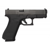 Glock PA455S203 G45 Gen5 9mm Luger 4.02 17+1 Black nDLC Front Serrations Slide Black Interchangeable Backstrap Grip