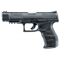 Walther Arms 5100302 PPQ M2 22 LR 5 12+1 Black Black Interchangeable Backstrap Grip Fiber Optic Sights