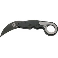 CRKT 4040 Provoke Folding Karambit 2.41 D2 Black, Black Aluminum Handles