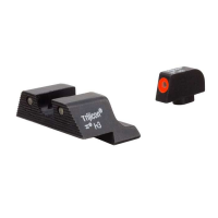 Trijicon 600836 HD Night Sights  fits Glock 17, 17L, 19, 22-28, 31-35, 37-39 3 Dot Green w/Orange Outline Front Green w/Black Outline Rear Black (Not MOS Models)