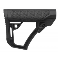 Daniel Defense 2109104179006 Collapsible Buttstock  Black Synthetic for AR15/M16/M4 with Mil-Spec Receiver Extension