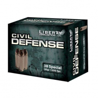 Liberty Ammunition LACD38025 Civil Defense 38 Special 50 gr Hollow Point (HP) 20Rd