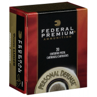 Federal P9HS1 Premium Personal Defense 9mm Luger 124 gr Hydra-Shok Jacketed Hollow Point 20 Bx/ 25 Cs