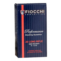 Fiocchi 22FHVCHP Shooting Dynamics Sport and Hunting 22 LR 38 gr Copper Plated Hollow Point (CPHP) 50Rd