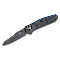 Benchmade 945BK-1 Mini Osborne, Axis, Reverse Tanto, Black/Blue G10, CPM S30V