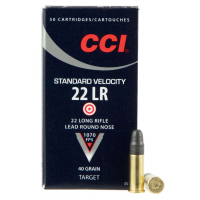 CCI 0035 Standard Velocity  22 LR 40 gr Lead Round Nose (LRN) 50 Bx/ 100 Cs