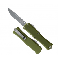 Microtech 1705-10 OD Hera II, 3.85 Stonewash Recurve Blade, Auto OTF