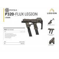 Sig Sauer 320FLUX-9-LEGION P320-Flux Legion, 9mm, 3.9 Barrel, Picatinny Optic Mount, (2) 30+1