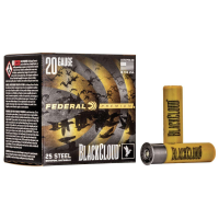 Federal PWBX2093 Black Cloud FS Steel  20 Gauge 3 1 oz 3 Shot 25 Bx/ 10 Cs