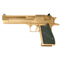 Magnum Research DE50TG Desert Eagle Mark XIX 50 AE 6 7+1 Titanium Gold Black Polymer Grip