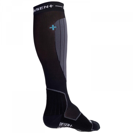 Dissent Snow GFX Compression Hybrid DLX-Wool Socks 2025 in Black