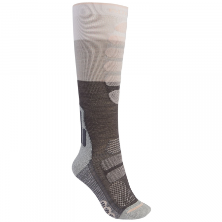 Women's Burton Performance+ Lightweight Compression Socks 2025 in Black size| Nylon/Acrylic/Wool