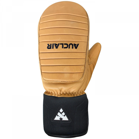 Auclair Outseam Mittens 2025 in Brown size Large | Leather/Polyester