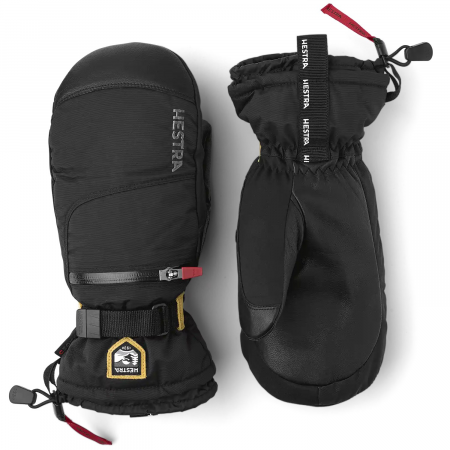 Hestra All Mountain CZone Mittens 2024 in Black size 11 | Leather/Polyester