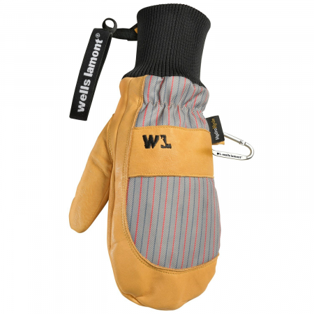 Wells Lamont Lifty Mittens 2025 in Yellow size X-Small | Leather/Polyester