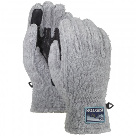 Women's Burton Stovepipe Gloves 2023 in Gray size Small | Leather