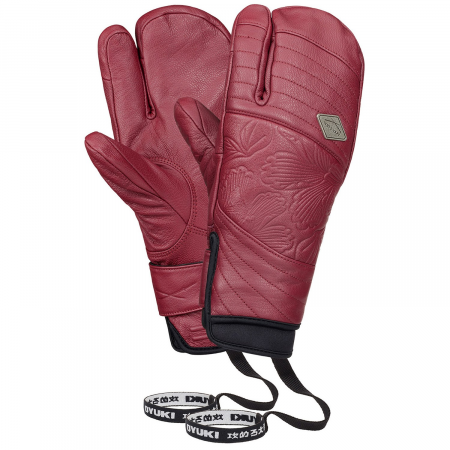 Women's Oyuki Chika GORE-TEX Trigger Mittens 2025 in Red size Medium | Leather