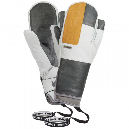 Oyuki Shaka Mittens 2024 in Blue size Large | Leather/Polyester