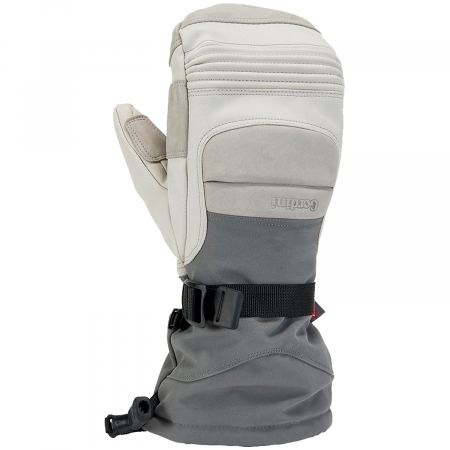 Gordini Cache Gauntlet Mittens 2025 in Gray size Large | Nylon/Leather/Polyester