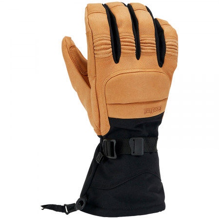 Women's Gordini Cache Gauntlet Gloves 2025 in Black size Small | Nylon/Leather/Polyester