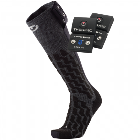 Therm-ic Sock Set Heat Fusion Uni + S-Pack 700B Socks 2025 in Black