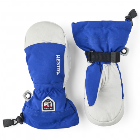 Kid's Hestra Army Leather Heli Ski Jr. Mittens 2025 in Red size 6 | Leather/Polyester