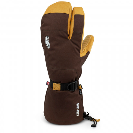 Crab Grab Cinch Trigger Mittens 2024 in Brown