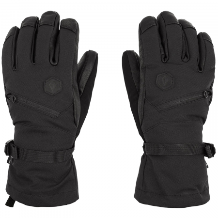Women's Volcom Skye GORE-TEX Gloves 2023 in Black size Medium | Leather/Polyester
