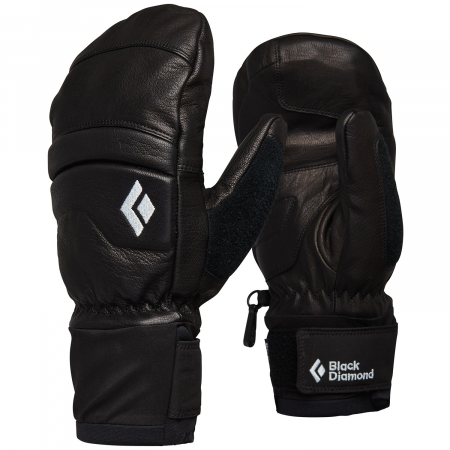 Women's Black Diamond Spark Mittens 2024 in Blue size Large | Leather