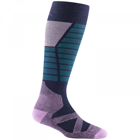 Women's Darn Tough Function X Midweight OTC Socks 2025 in Purple size Medium | Nylon/Spandex/Wool