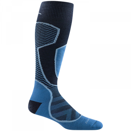 Darn Tough Outer Limits Lightweight OTC Socks 2025 in Blue size Medium | Nylon/Spandex/Wool