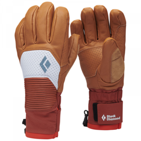 Women's Black Diamond Impulse Gloves 2024 in Brown size X-Small | Leather/Neoprene