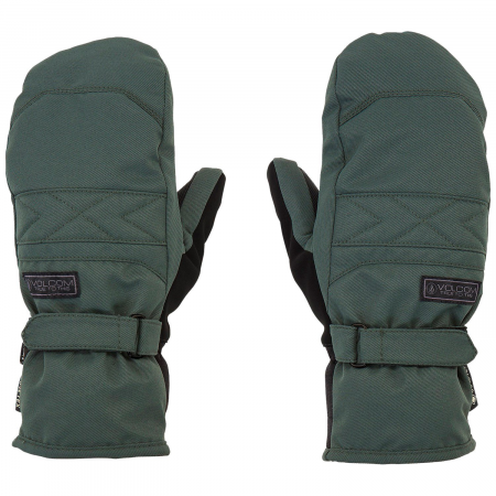 Women's Volcom Peep GORE-TEX Mittens 2024 in Green size Large | Suede